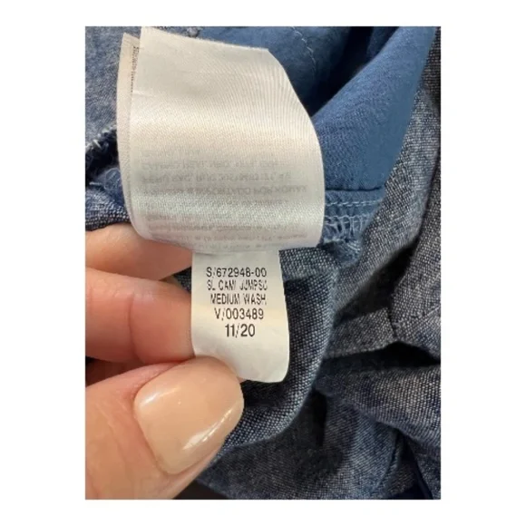 🆕 NWOT Old Navy chambray cami jumpsuit – size XL - Picture 9 of 9
